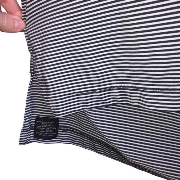 Peter Millar Center Green and White Striped Performance Polo - Picture 5 of 6